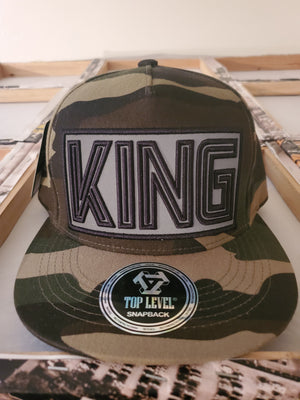 King Hat White/Camo