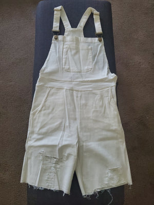 Womens Overall Shorts/ BLK Tank Top
